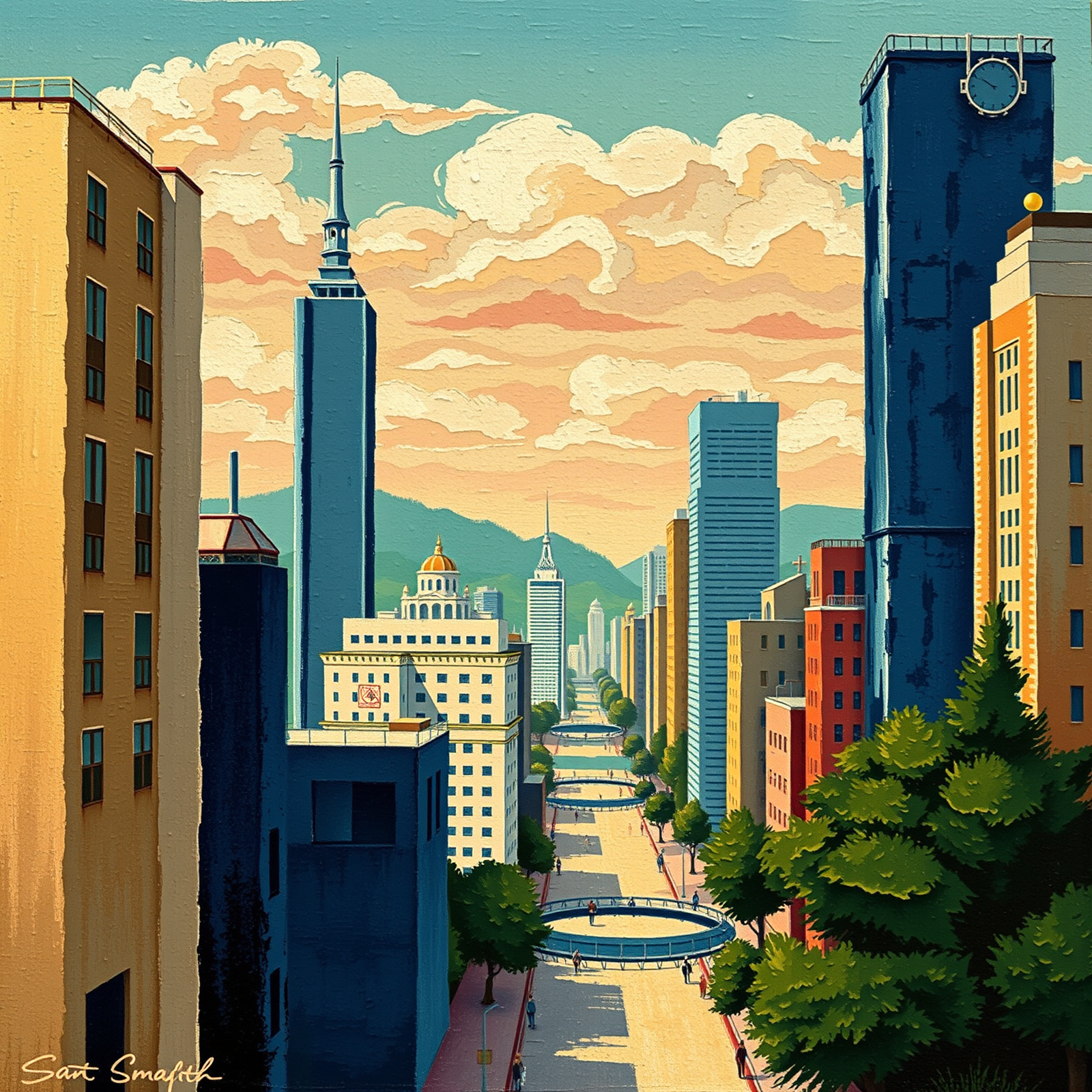 Skyline Symphony at Dusk view 2