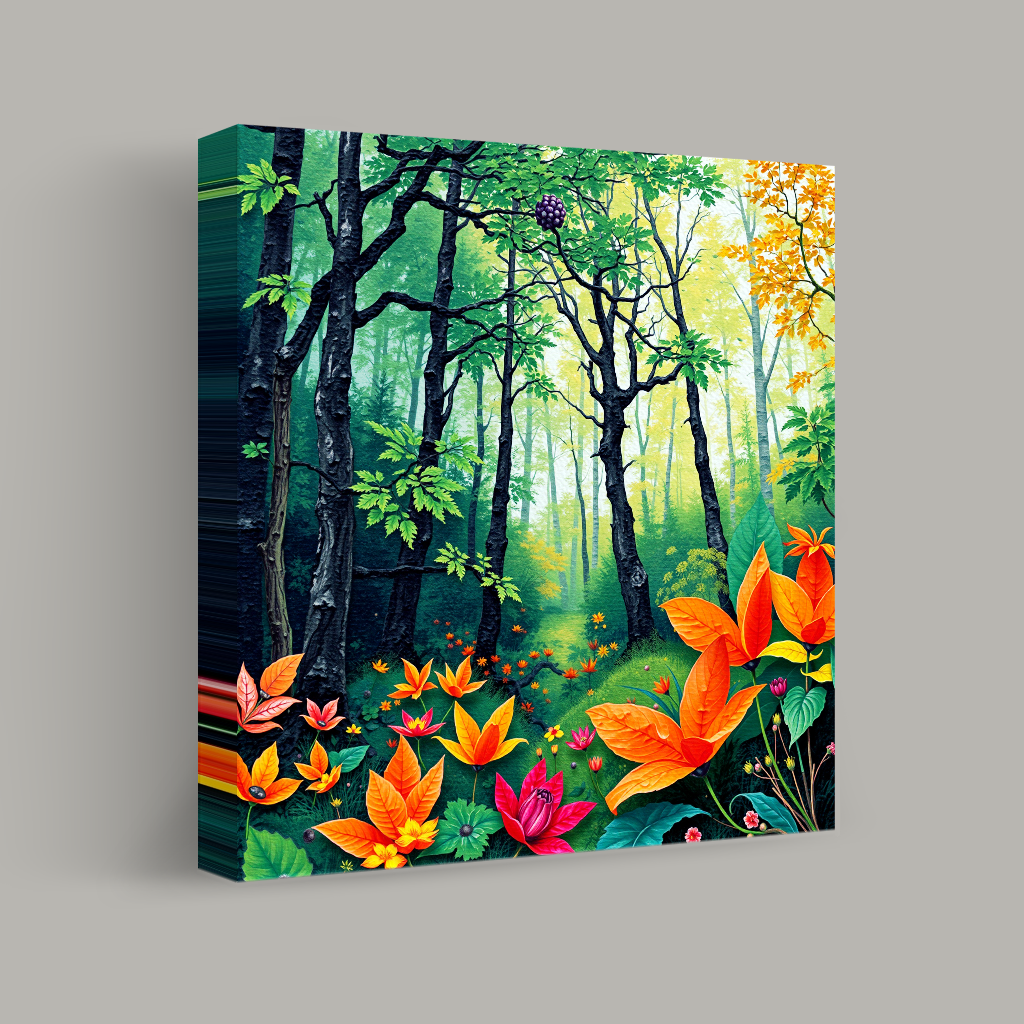 Whispering Grove of Vibrant Colors view 1