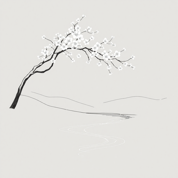 Blossoms Over Stillness