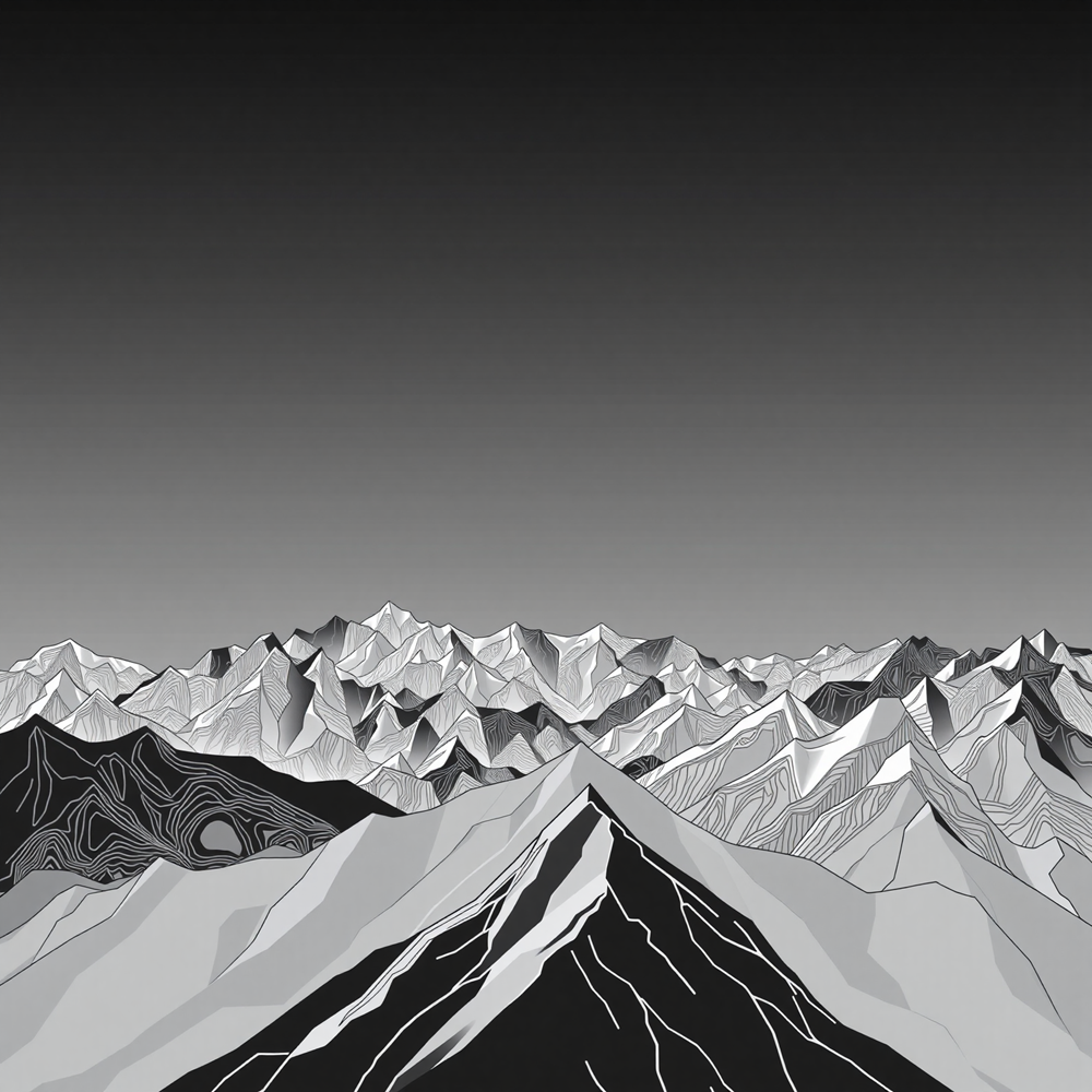 Shadows on Alpine Peaks view 2