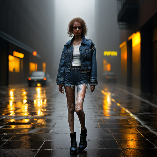 Walking Through Misty Streets view 2