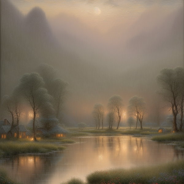 Twilight Over Tranquil Waters