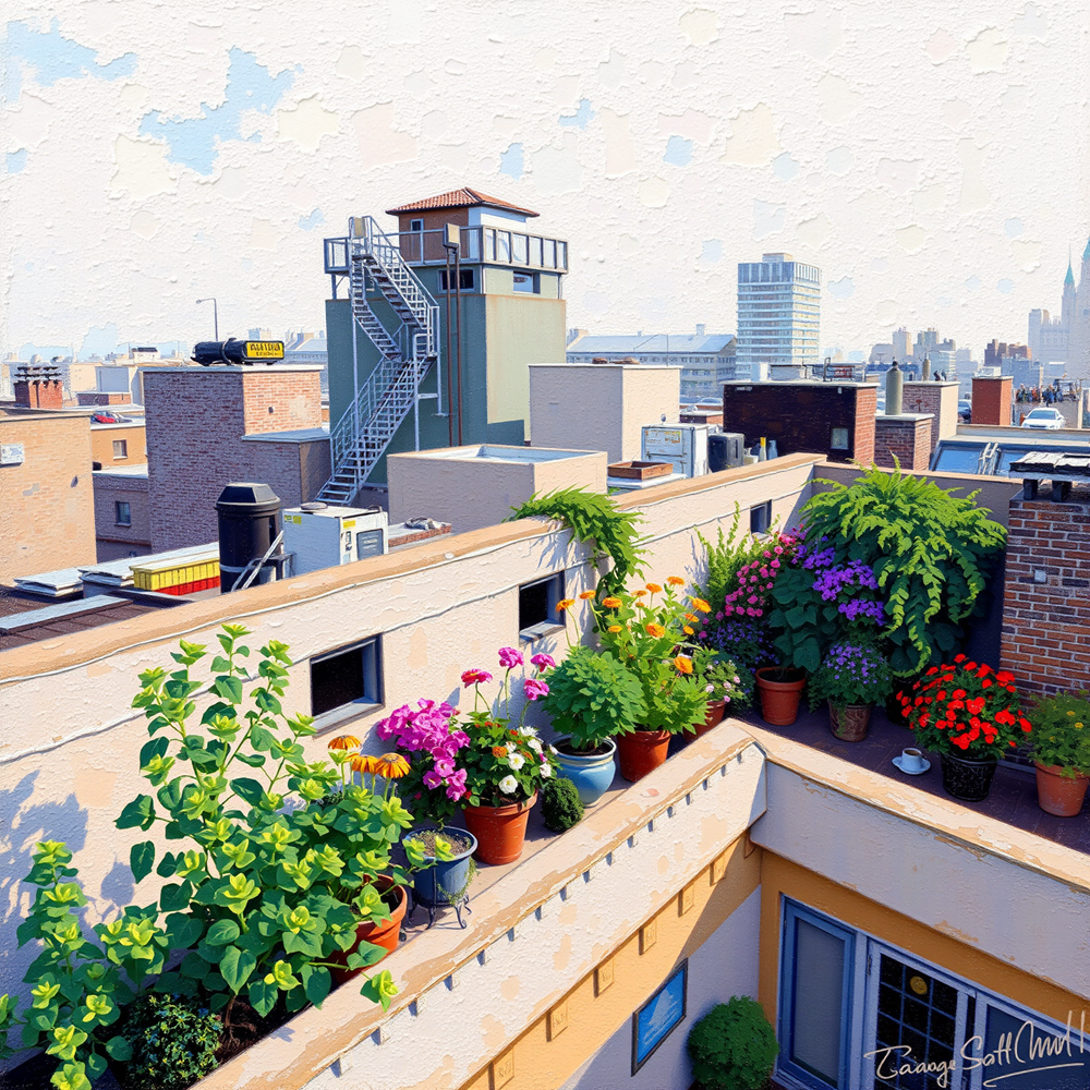 Rooftop Garden Oasis view 2