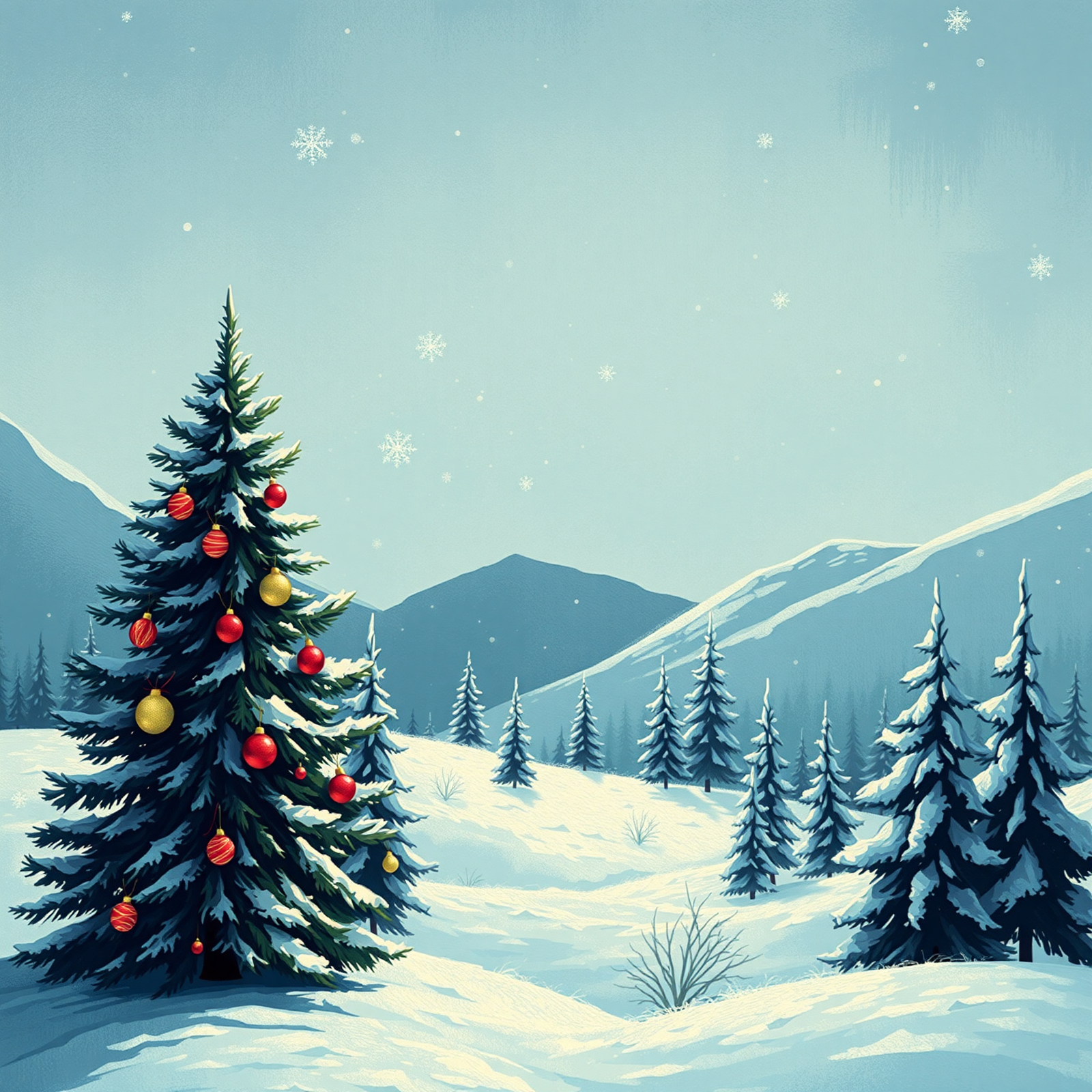 Evergreen in Winter's Embrace view 2