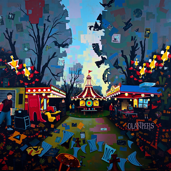 Whimsical Dusk at the Carnival