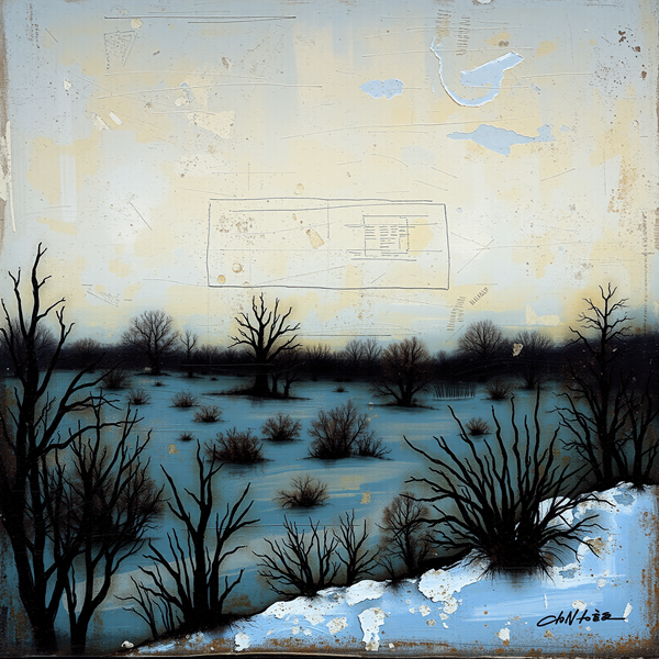 Winter's Grasp on the Barren Plain