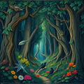 Pathway Through Enchanted Woods thumbnail 2