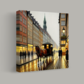 Twilight Carriage on Cobblestone Lane thumbnail 1