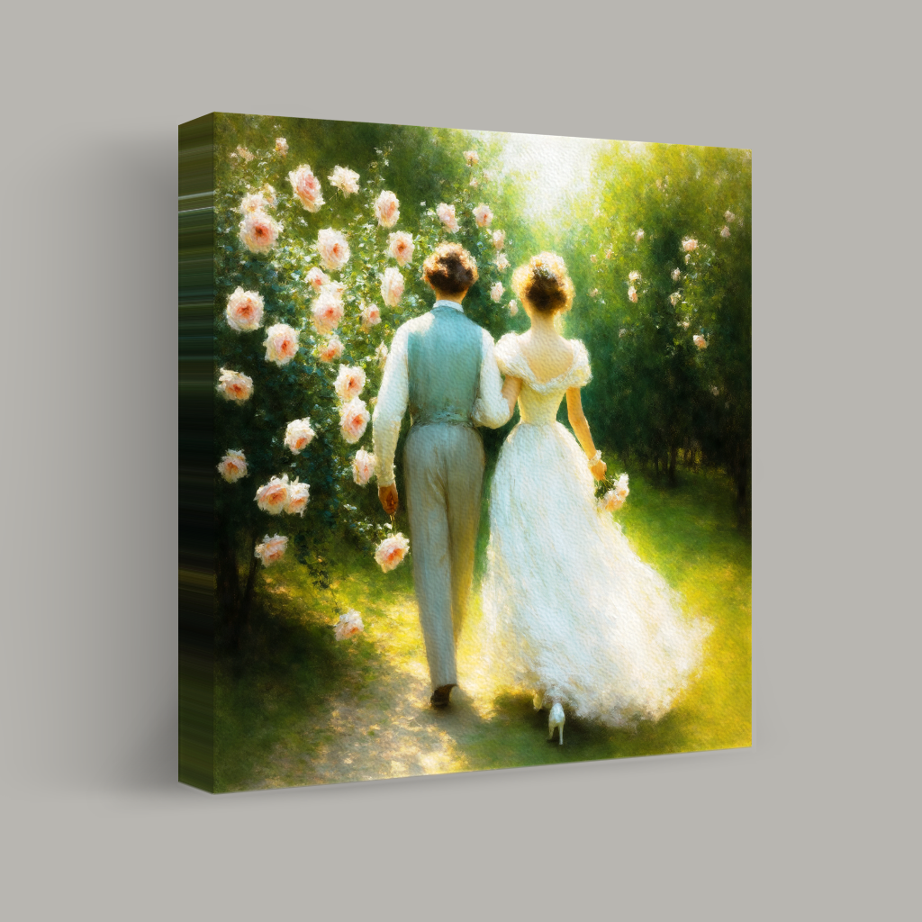 Strolling Through the Rose Garden view 1