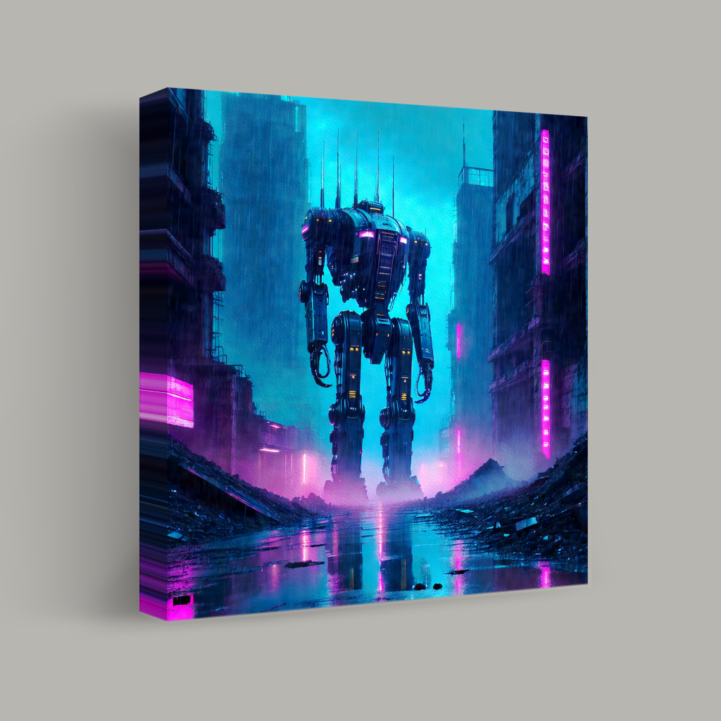 Sentinel of the Neon Horizon view 1