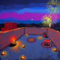 Rooftop Serenade under Festive Skies thumbnail 2