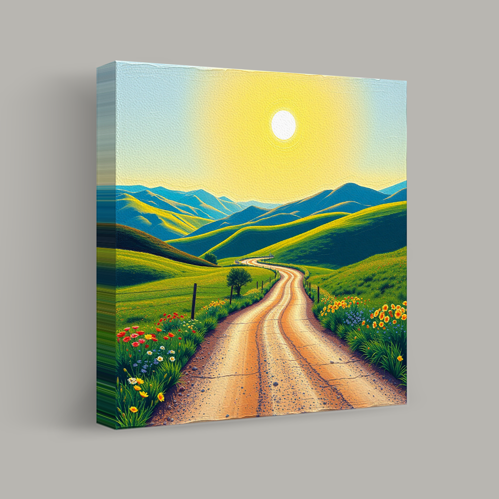 Journey Through Sunlit Hills view 1