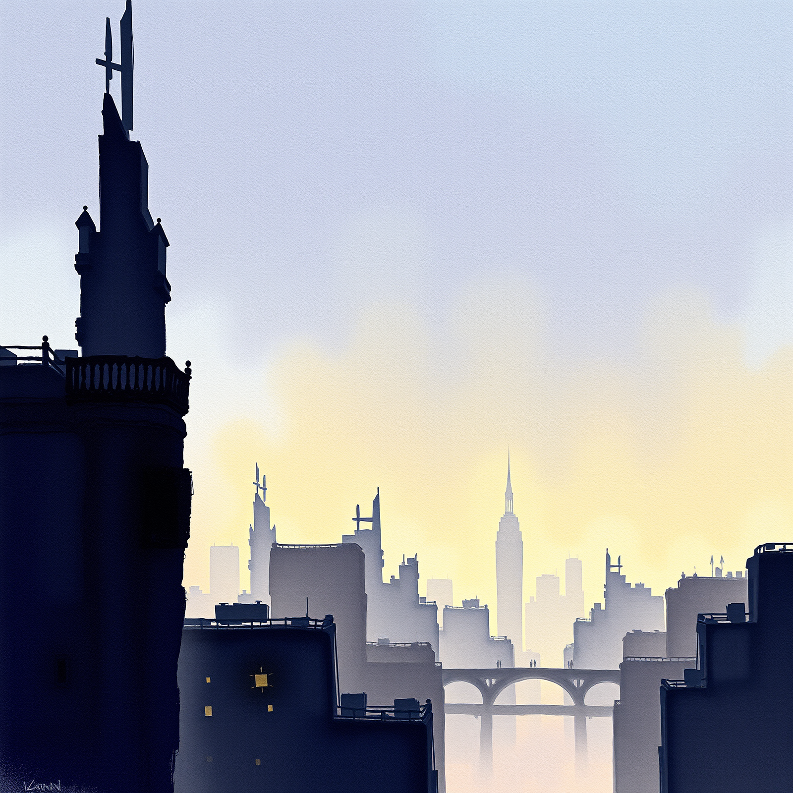 Dawn Over the Skyline view 2