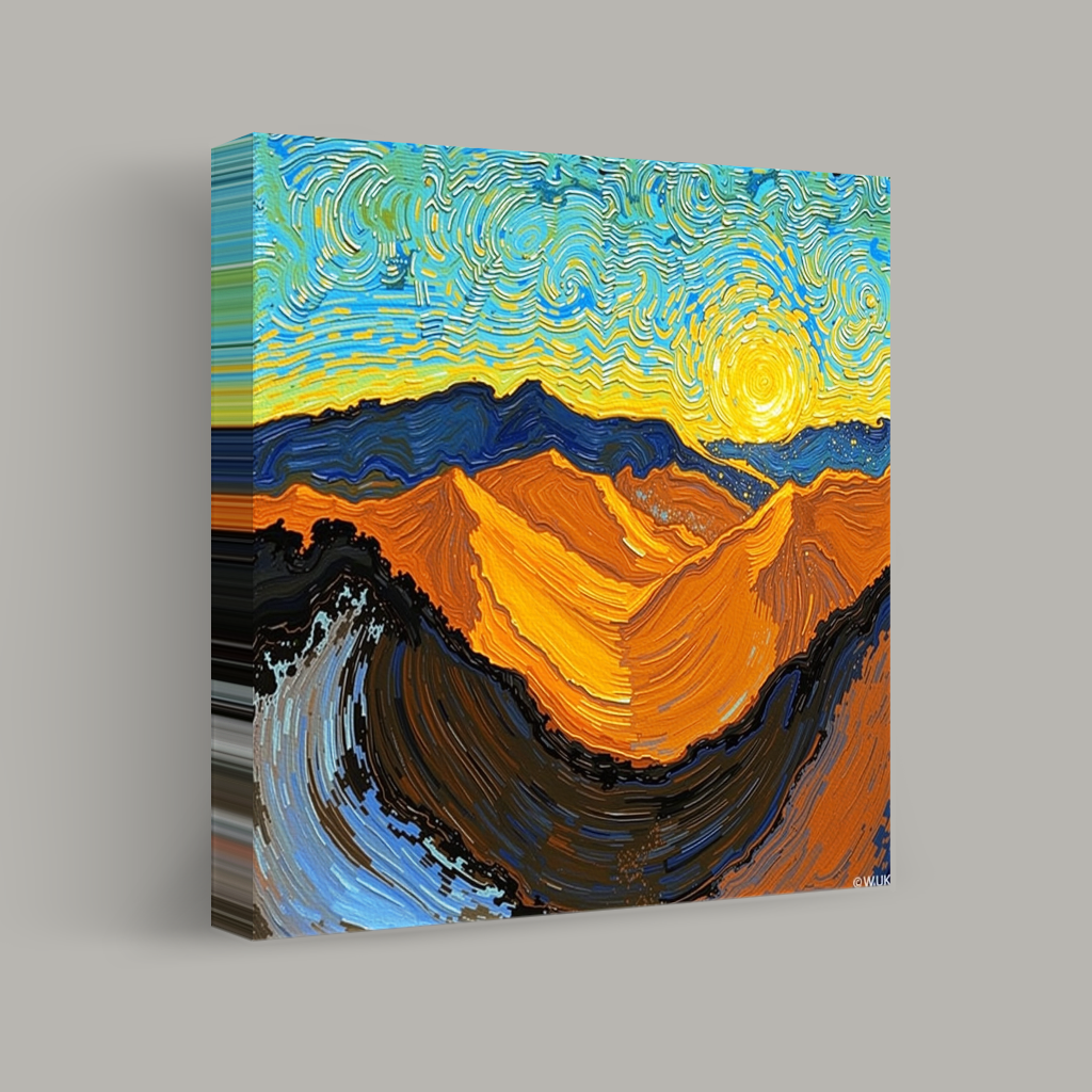 Swirling Sands and Celestial Skies view 1