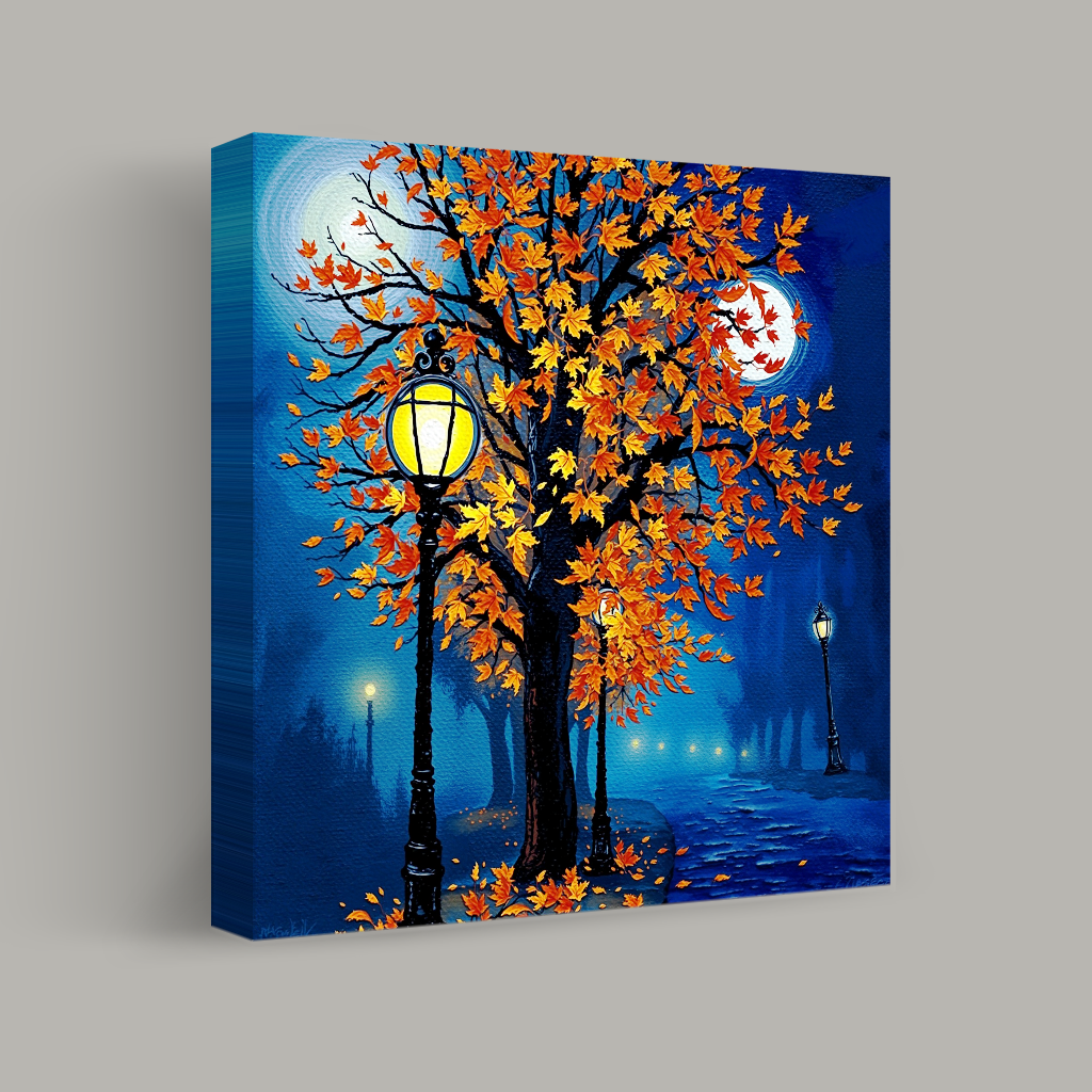 Moonlit Autumn Stroll view 1