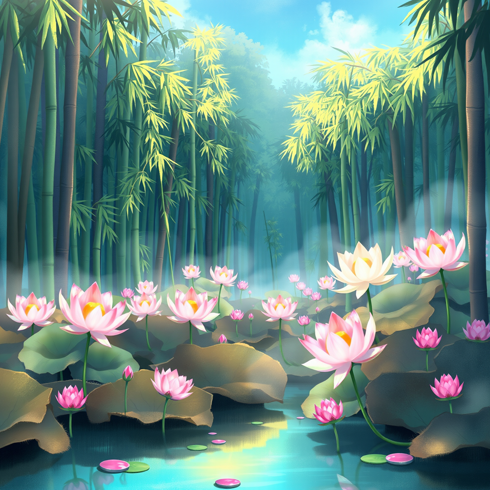 Serenity Amongst the Lotus view 2
