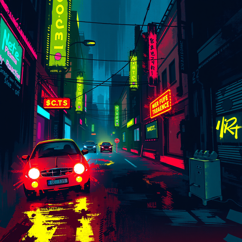 Neon Alleyways view 2