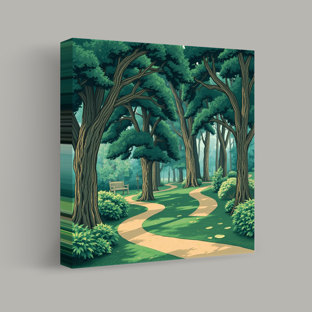 Pathway Through the Whispering Trees view 1