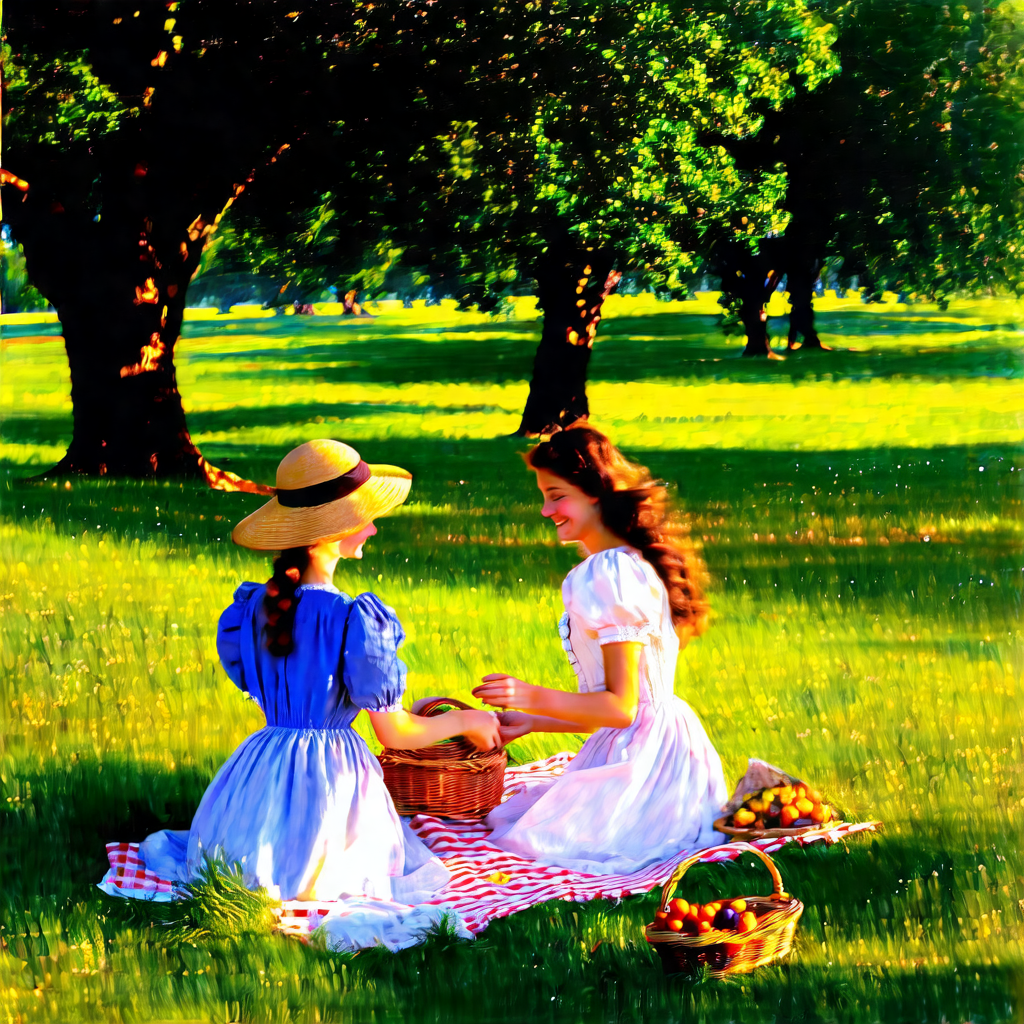 Afternoon in the Orchard view 2