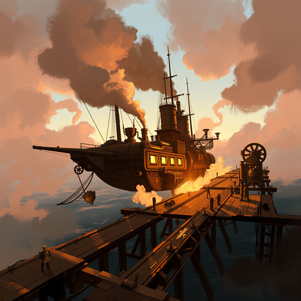 Ascending the Steampunk Skies view 2