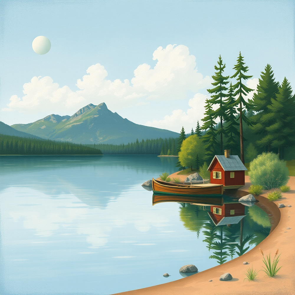 Serenity by the Lakeside Cabin view 2