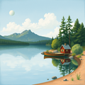 Serenity by the Lakeside Cabin thumbnail 2
