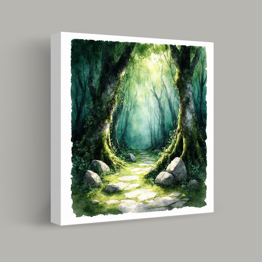 Pathway Through Enchanted Woods view 1