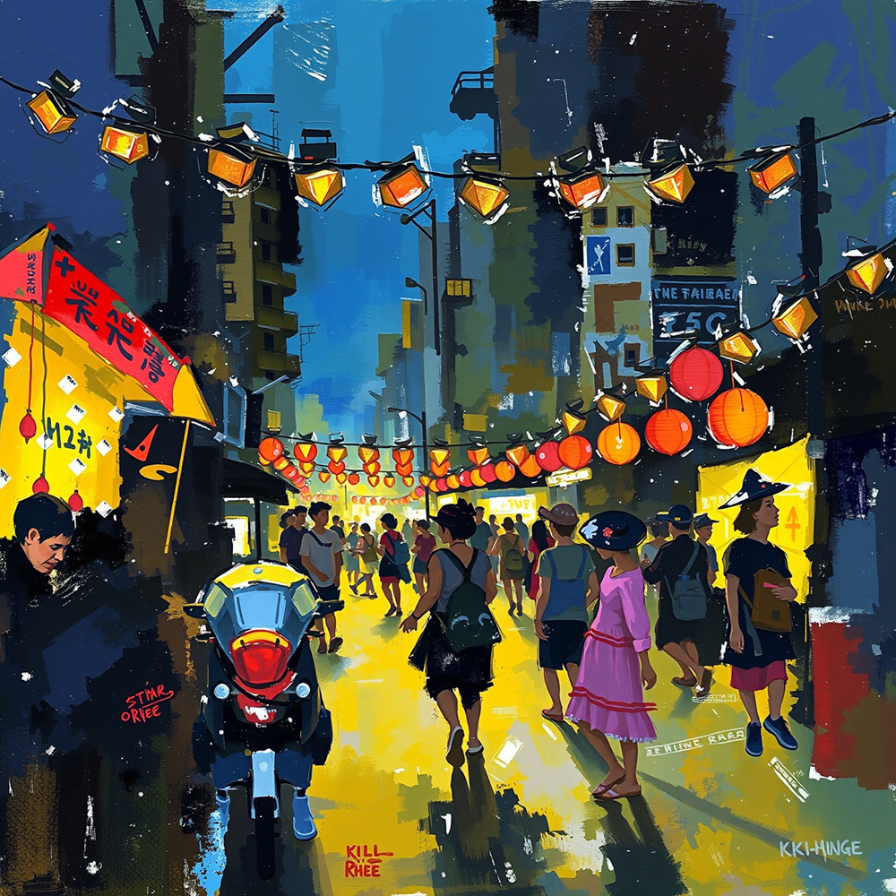 Lantern-lit Night Market Stroll view 2