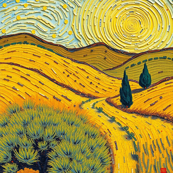 Whirling Fields of Gold