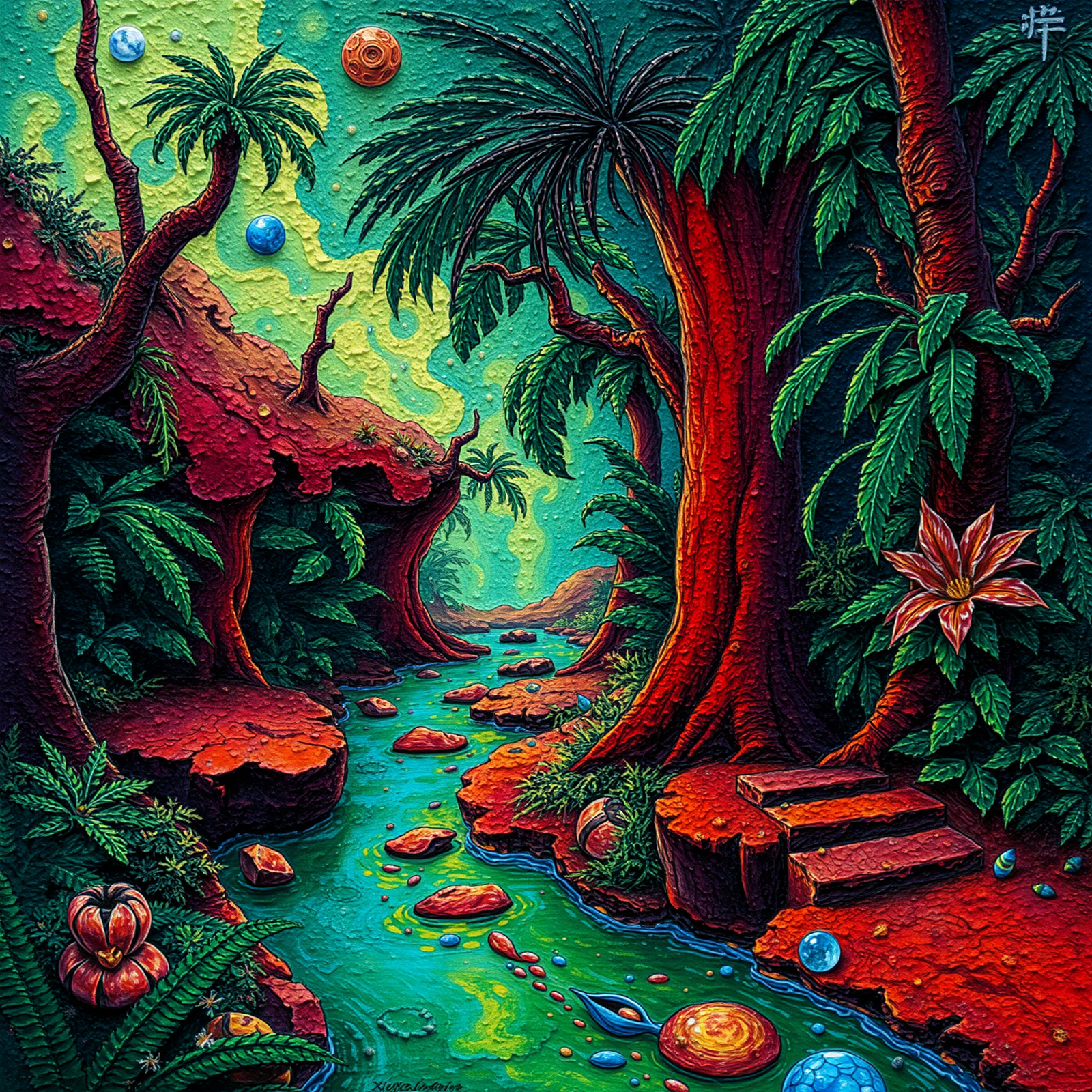 Journey through the Vibrant Enchanted Forest view 2