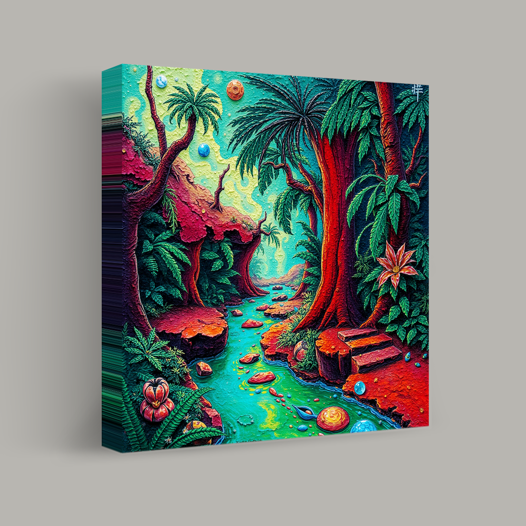 Journey through the Vibrant Enchanted Forest view 1