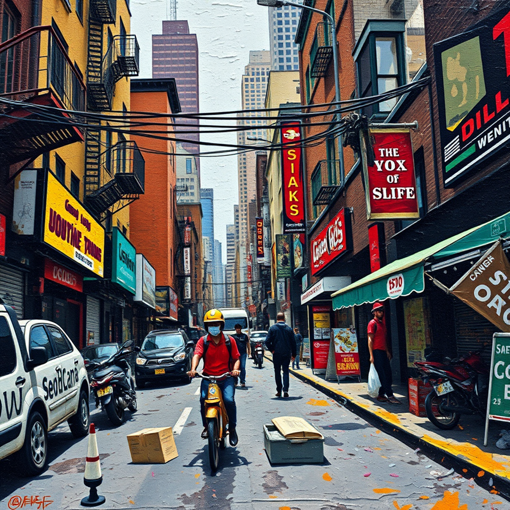 Vibrant Streets of the Metropolis view 2