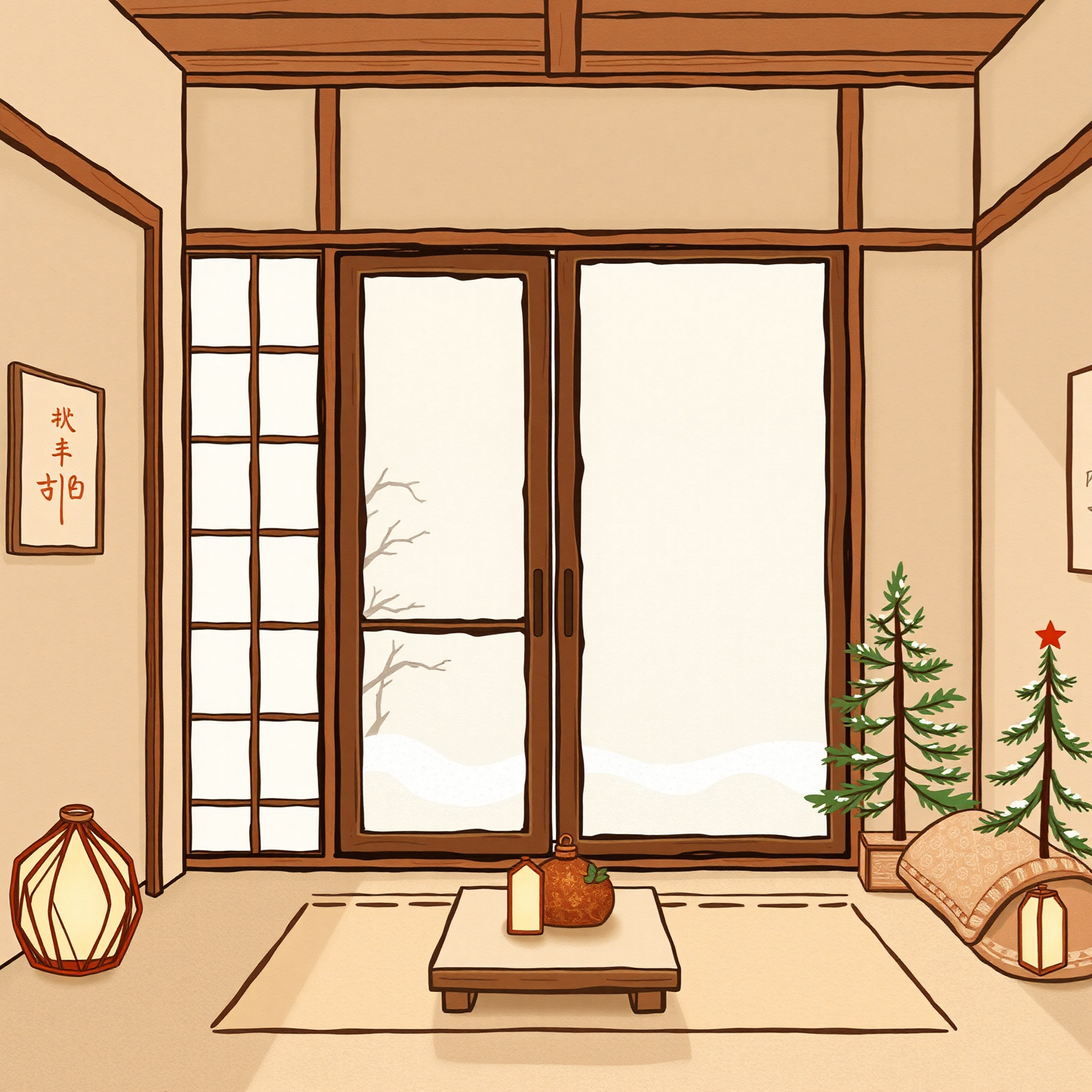 Winter Stillness in a Japanese Room view 2