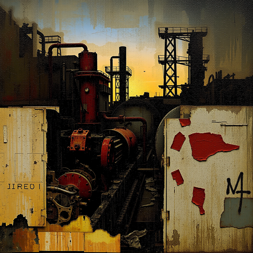 Shadows of Industry at Sunset view 2