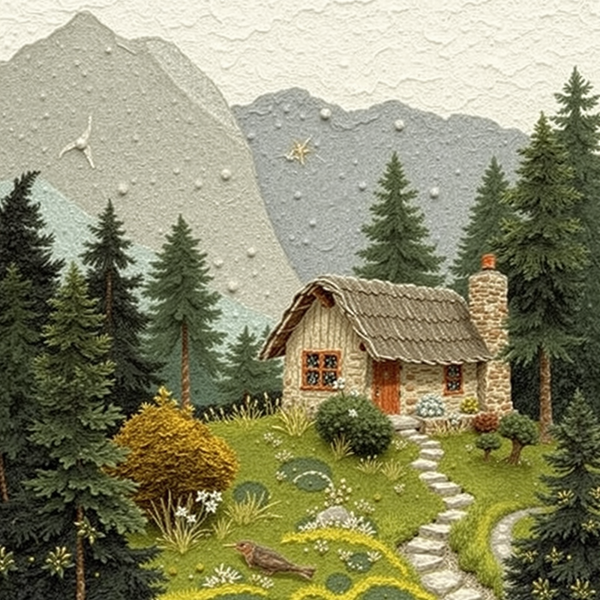 Hidden Cottage in the Mountain Pines