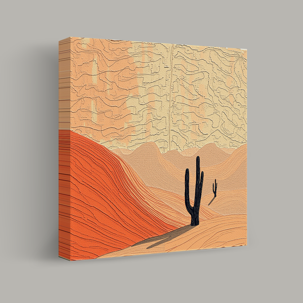 Cacti Against the Dunes view 1