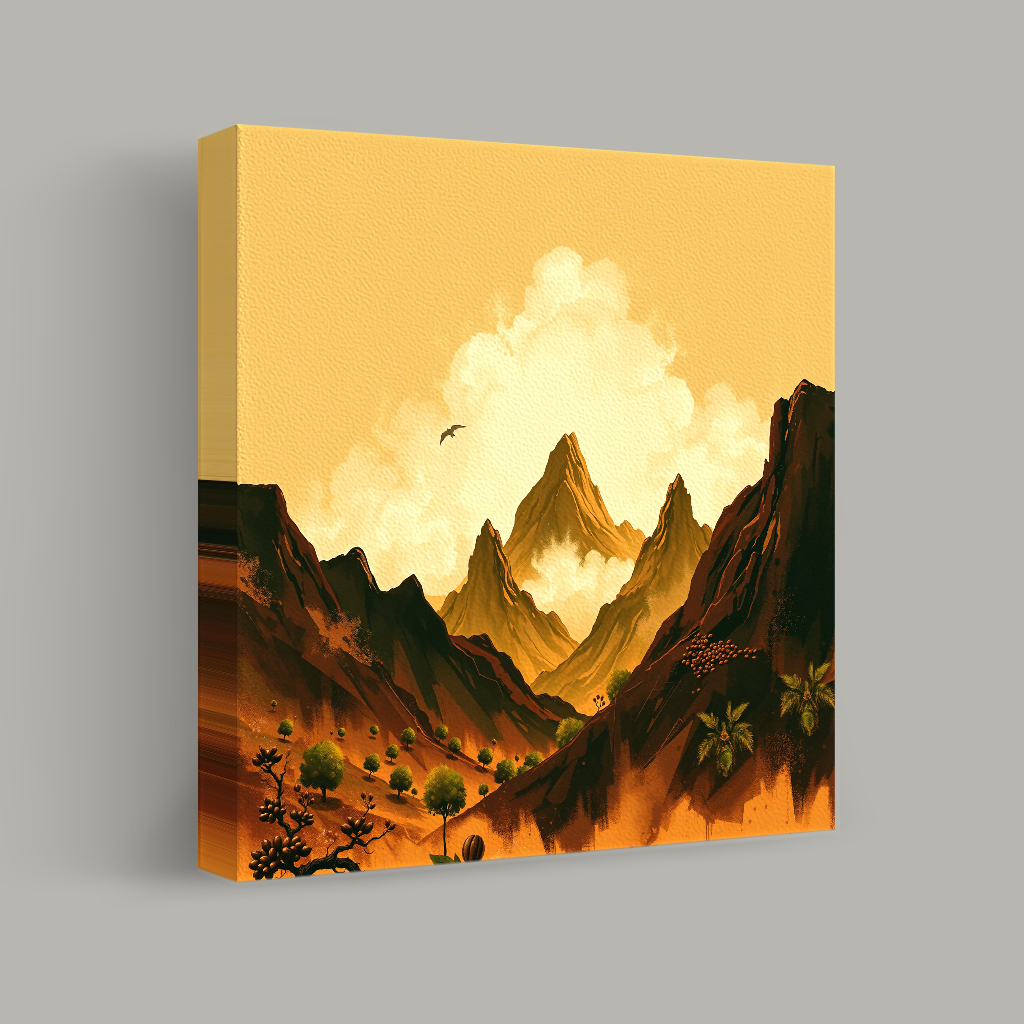Golden Mountain Landscape view 1