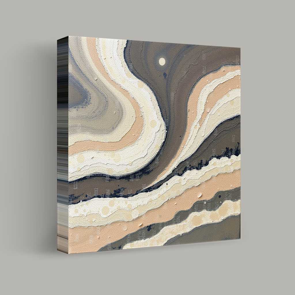 Swirling Sands Beneath a Pale Moon view 1