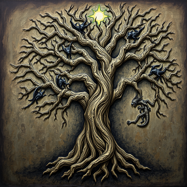 Enchanted Tree with Creatures