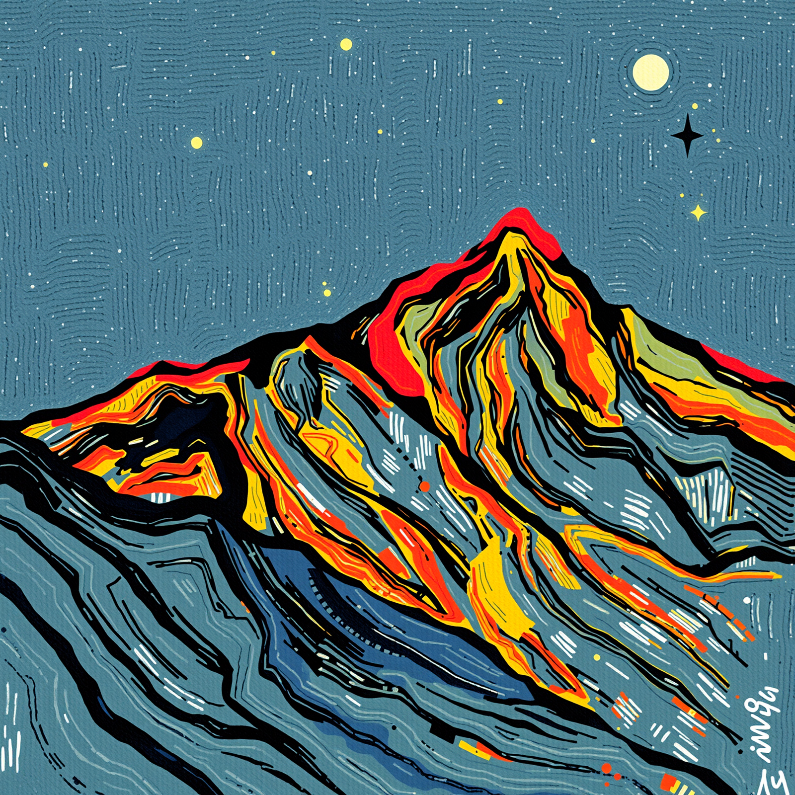 Starlit Peaks of Ember view 2