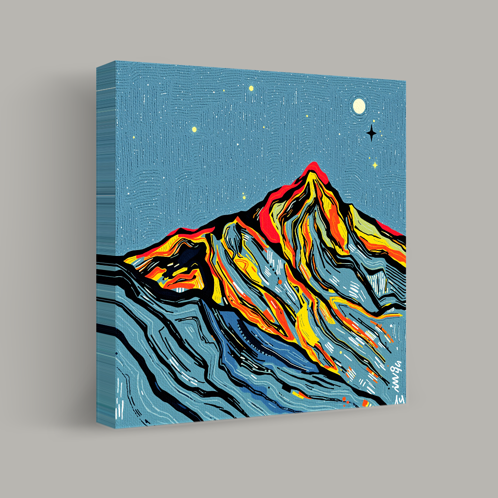 Starlit Peaks of Ember view 1