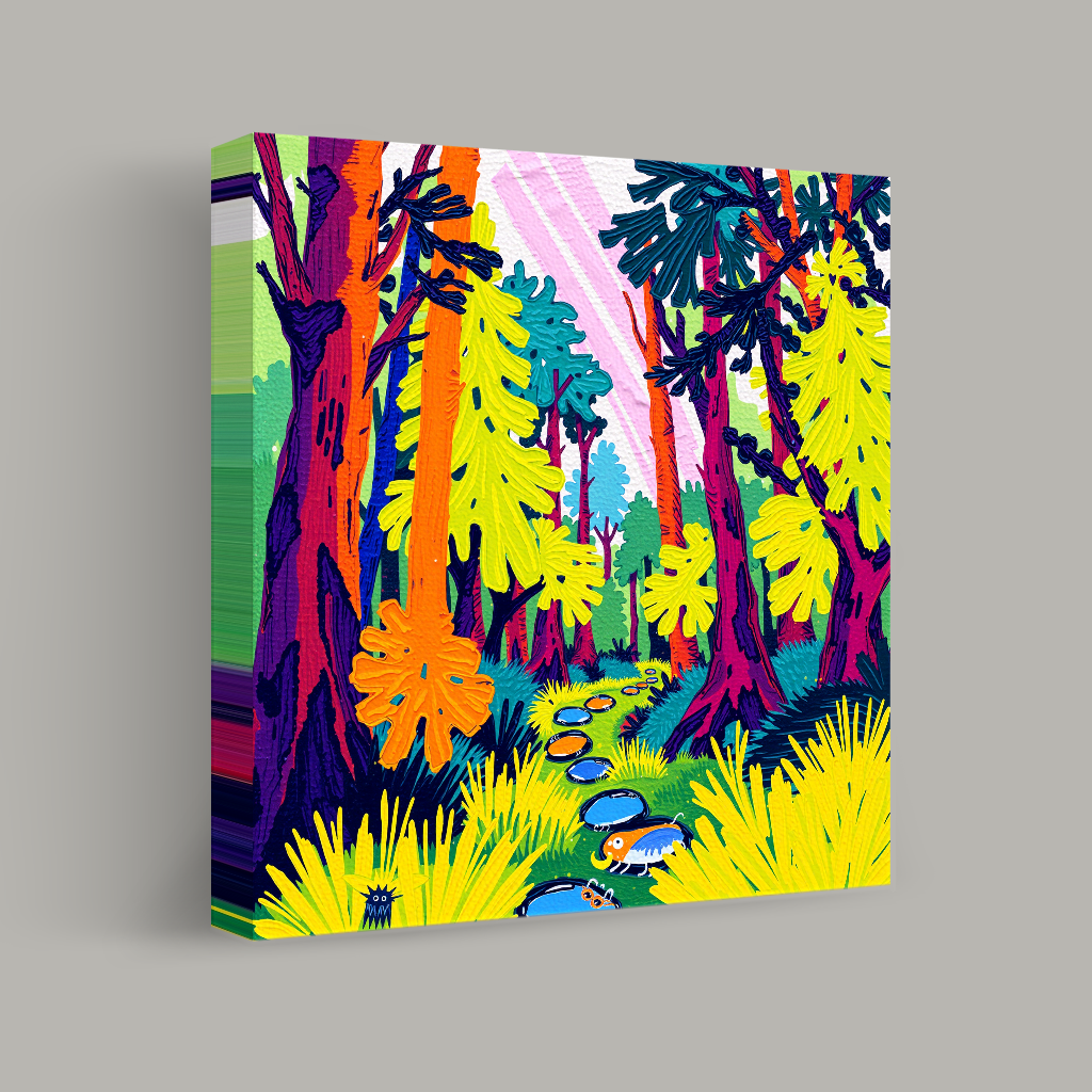 Journey Through the Neon Forest view 1