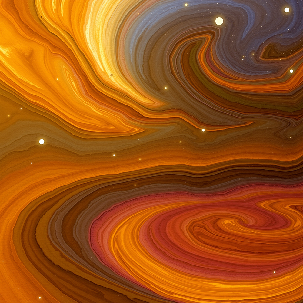 Swirls of Cosmic Fire view 2