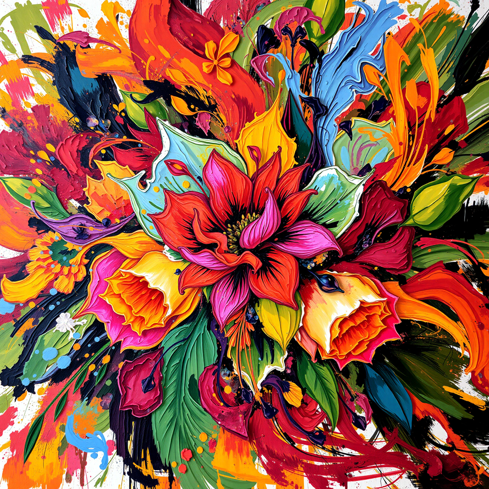 Vibrant Symphony of Petals view 2