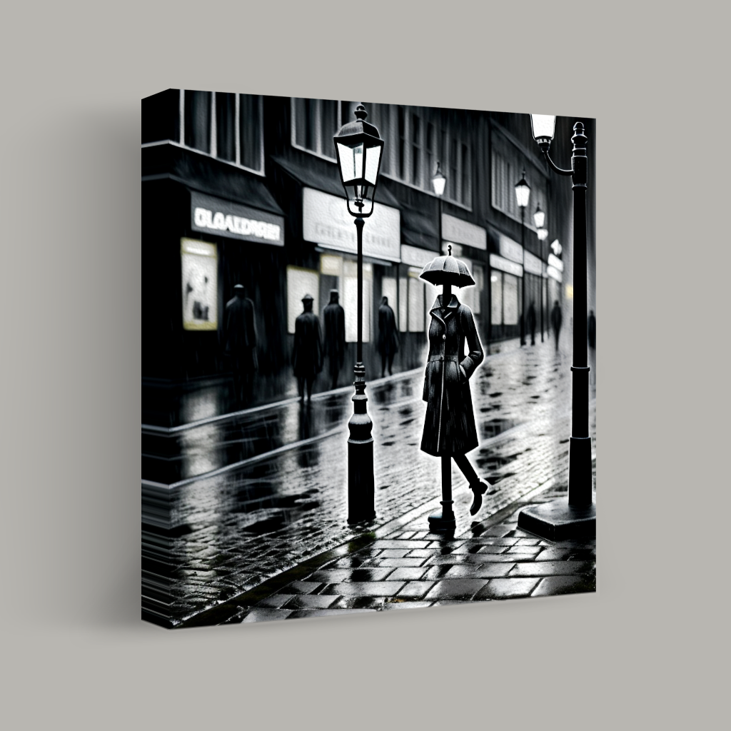 Shadows on a Rainy Street view 1