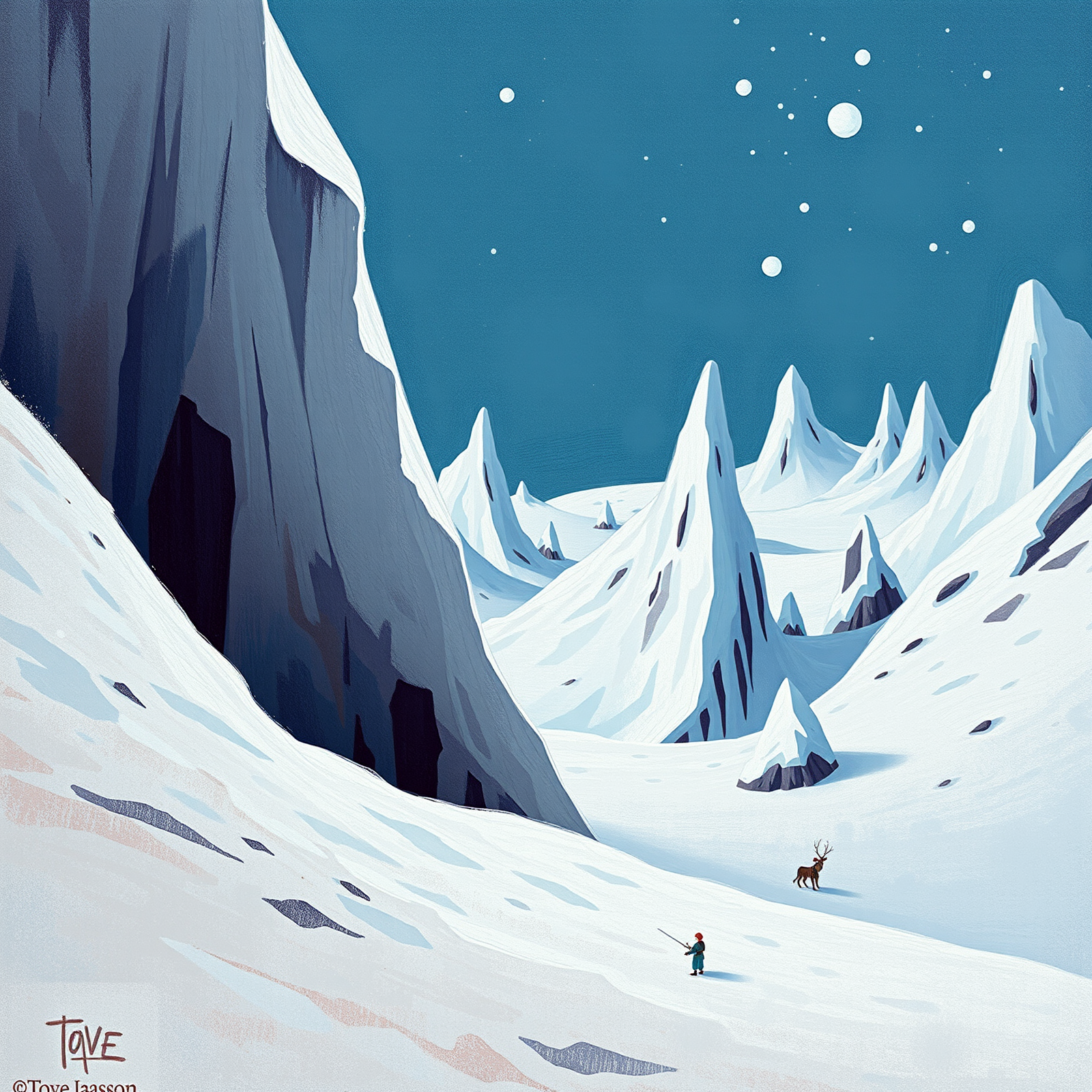 Journey Through the Frozen Peaks view 2