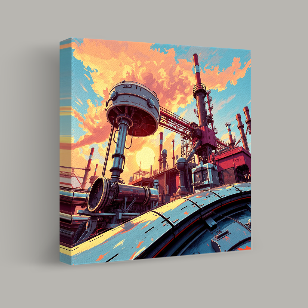 Industrial Sunrise view 1