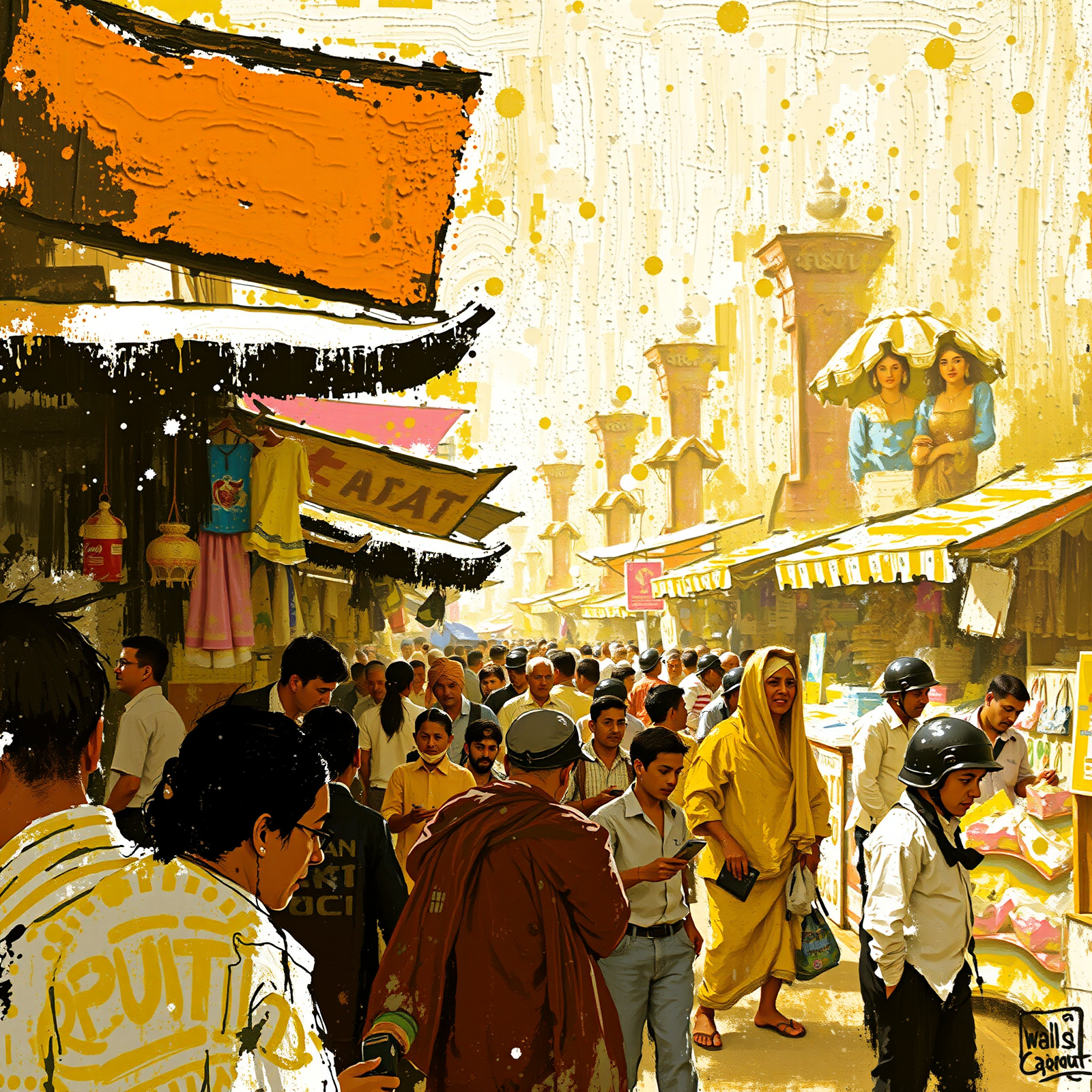 Vibrant Streets of the Marketplace view 2