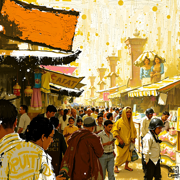 Vibrant Streets of the Marketplace