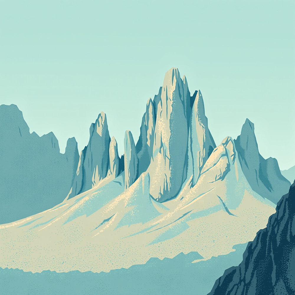 Majestic Peaks in Stillness view 2